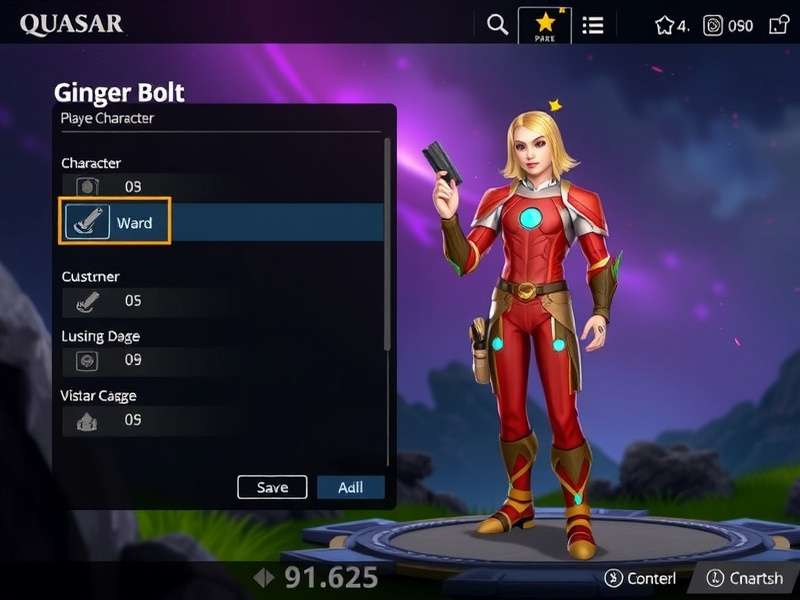 Quasar Ginger Bolt Character Customization